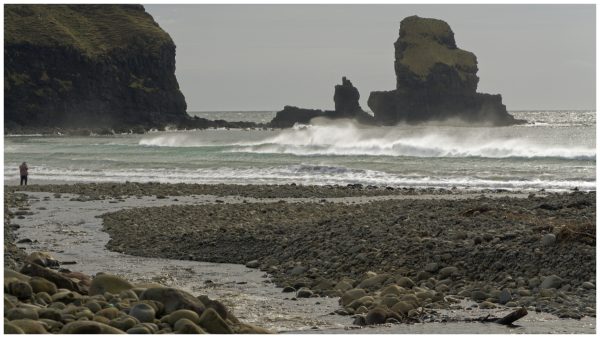 Sea stack at Taloisker Beach