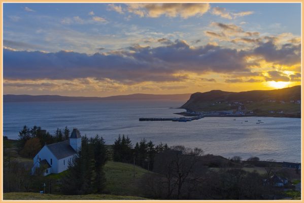 Our final sunset, over Uig