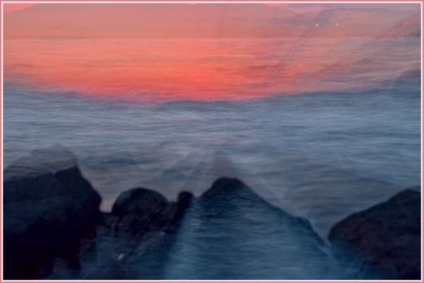 Abstract Lake Lanier sunrise