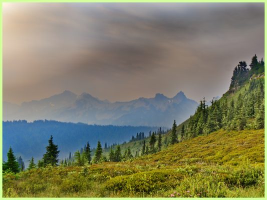 The Tatook Range seen from the Glacier Vista on the Skyline Trail