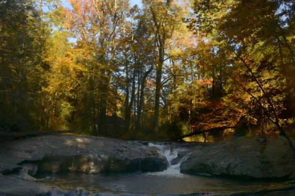 Upper falls on Dick's Creek