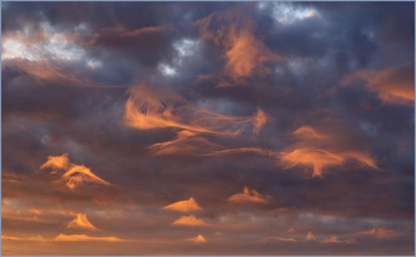 Abstract of clouds at sunrise