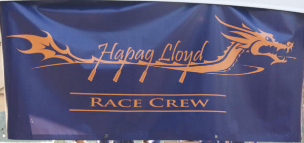 The banner of a crew, this one from a construction company