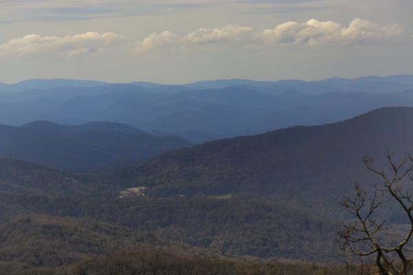 View from the summit of Blood Mountain