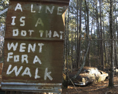 Just a nice sign, one of many scattered among the cars