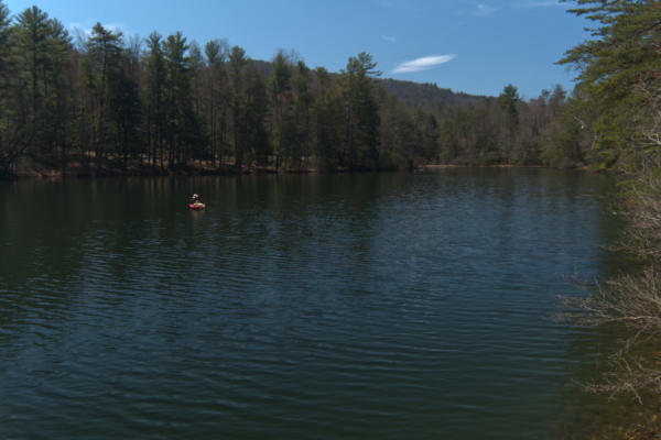 View of Dockery Lake at the end of the hike