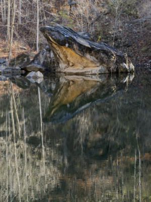 The "frog rock" at the Pine Log Creek quarry