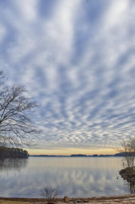 Interesting clouds over Lake Lanier