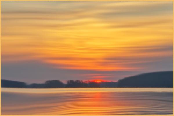 Abstract of Lake Lanier sunrise
