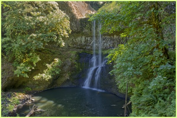 The Lower South Falls in Silver Falls State Park.
