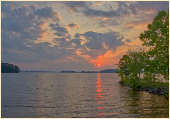 Lake Lanier summer sunrise
