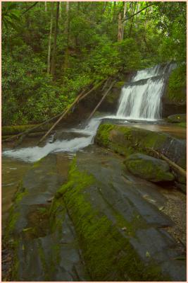 The upper falls on Crow Creek