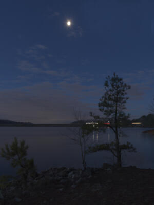 Moon over Lake Lanier