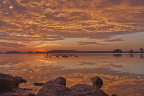 May sunrise over Lake Lanier