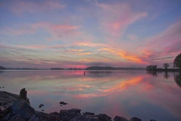 Morning twilight over Lake Lanier