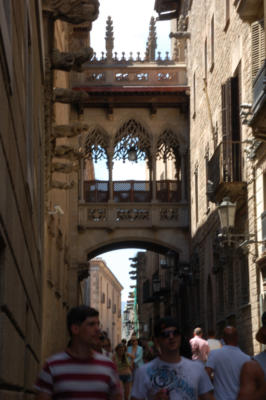 In the oldest part of Barcelona