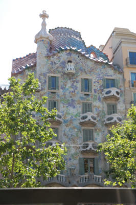 Gaudi-designed building in Barcelona