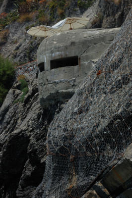WW II pillbox on the coast of Italy
