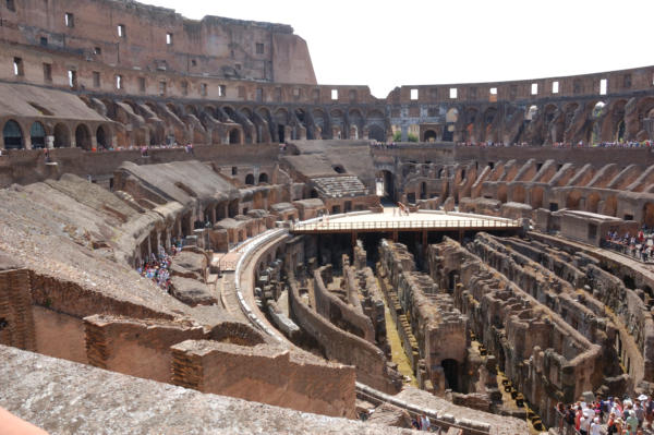 Inside the colleseum