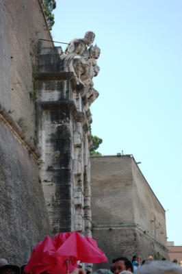Part of the wall around Vatican City