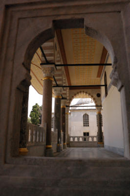 Inside the palace in Istanbul
