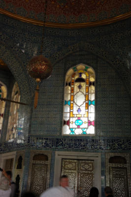 Inside the palace in Istanbul