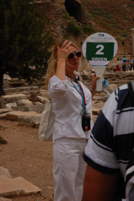 Tour guide in Ephesus