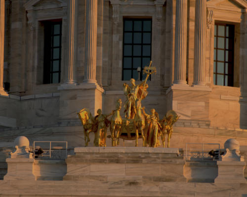 The statuary on the capitol