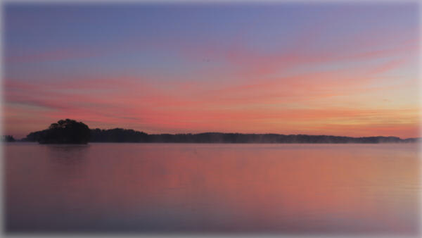 15 minutes before sunrise, looking toward the west