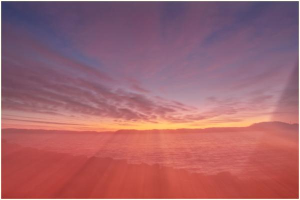 Lake Lanier sunrise abstract