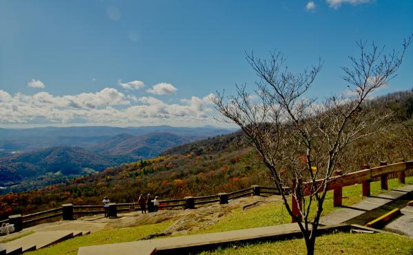 View from the visitor's center without the fog