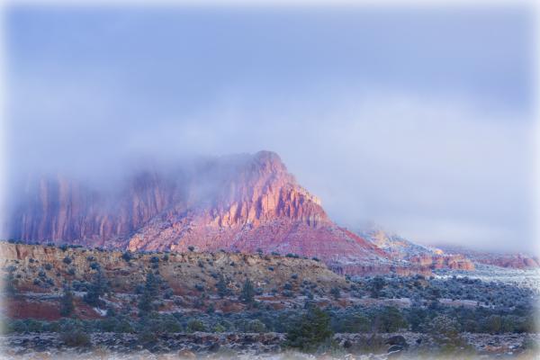 A last "mesa in the fog" image