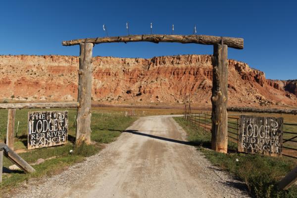 The entry to the ranch