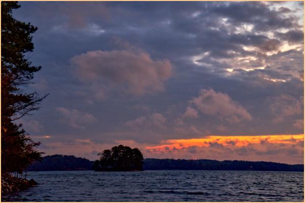 Twilight near Buford Dam