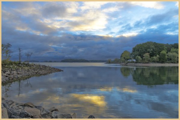 Sunrise over Lake Lanier after Hurricane Isiaa