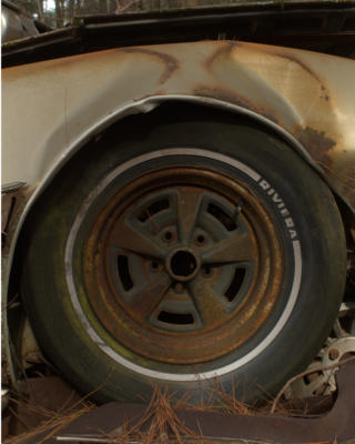 The face in the wheel