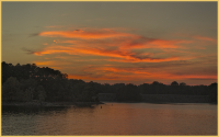 Sunset light at Lake Lanier