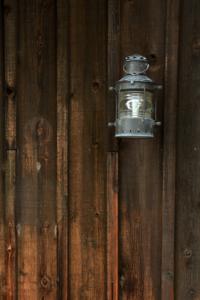 Light on the house