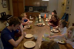 The tea party about to begin