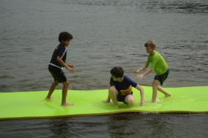 Helton, Sam and Abe at play