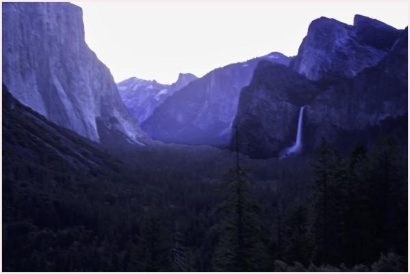 Tuesday morning sunrise at Tunnel View in Yosemite National Park