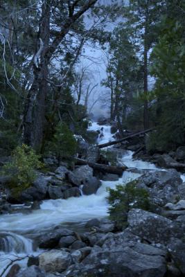 The creek below Bridal Veil Fall, Tuesday morning just after sunrise