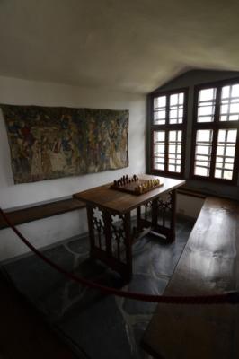 The game room at Markham Castle