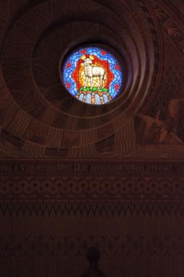 Cool glass and stonework